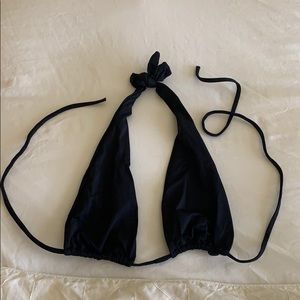 L*Space black classic simple bikini top